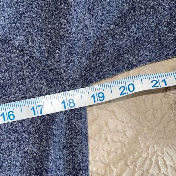 Chaser Womens Long Sleeve Dress‎ Tie Waist Criss Cross Back Blue Size Medium NWT - Picture 9 of 10